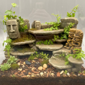 3D-Rückwand "Rapa Nui"